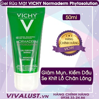 Gel rửa mặt ngăn ngừa mụn Vichy Normaderm Deep Cleansing Purifying Gel 100ml