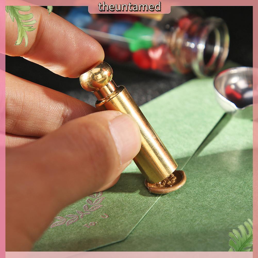 Con dấu dạng trụ đóng tem sáp làm đồ thủ công Vintage DIY dành cho sổ tay nhật ký album ảnh