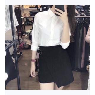 Áo sơ mi trắng chất thô lụa loại 1 không nhăn nhàu.