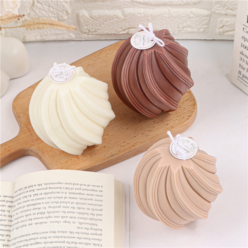 Khuôn Làm Nến Bằng Silicone Họa Tiết Gợn Sóng Nghệ Thuật Hiện Đại
