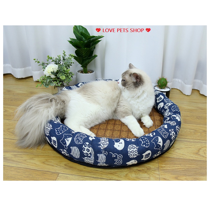 ĐỆM NẰM CHO CHÓ MÈO LÓT CHIẾU CÓI, NỆM NẰM CHO THÚ CƯNG (MẪU MỚI) - LOVE PETS SHOP