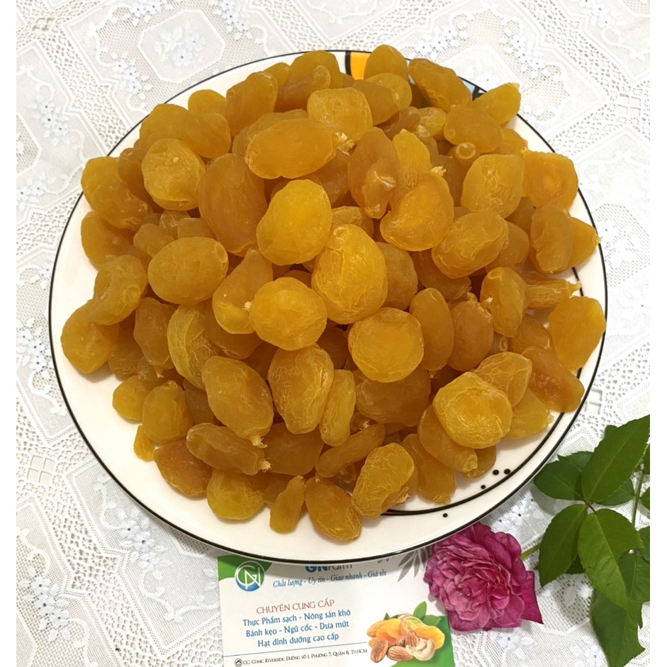 Ô Mai Đào Vàng Mứt Đào Giòn Đà Lạt Chua Ngọt Thơm Ngon - Túi 250g