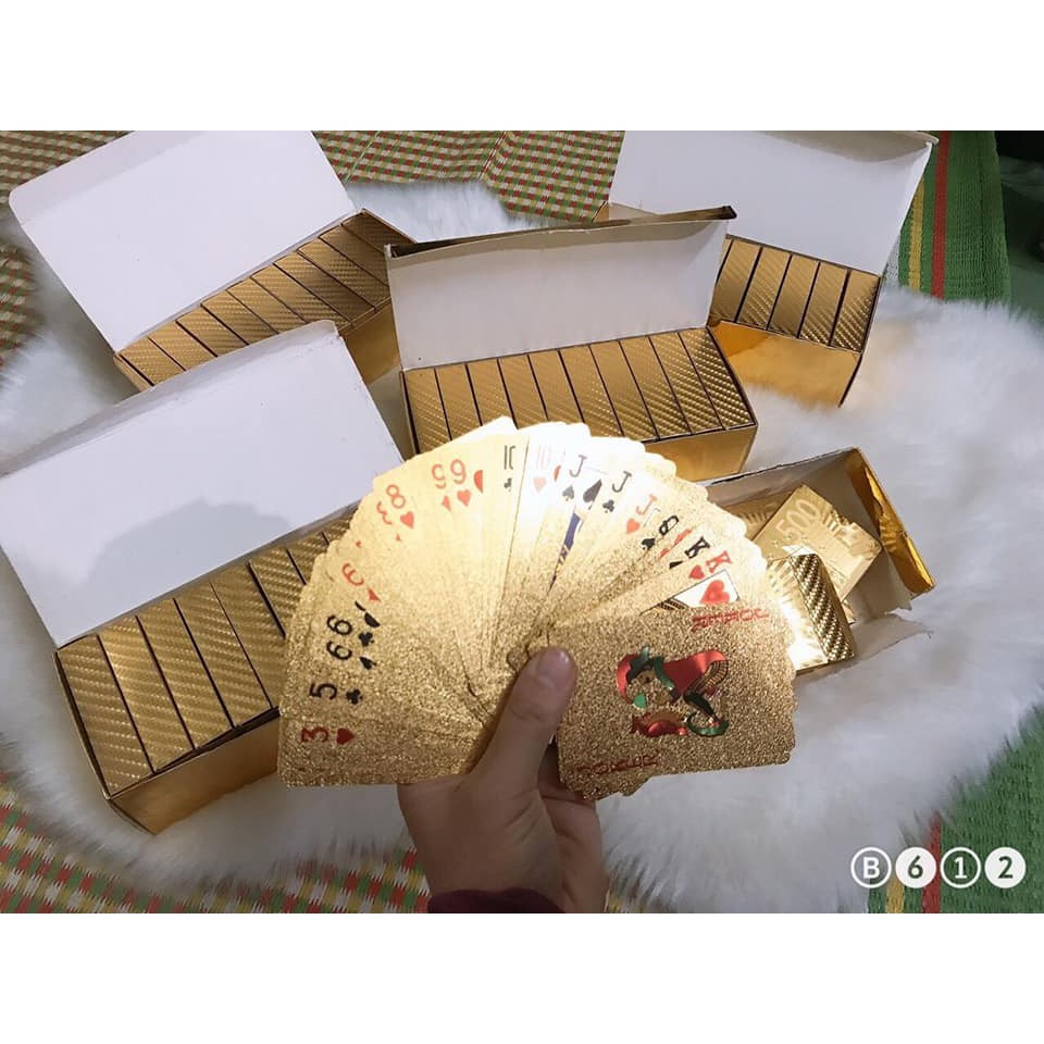 Bộ bài mạ vàng 24k ( sỉ )