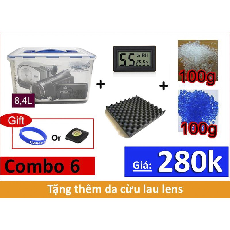 hộp chống ẩm máy ảnh dung tích 8400ml hàng thái lan