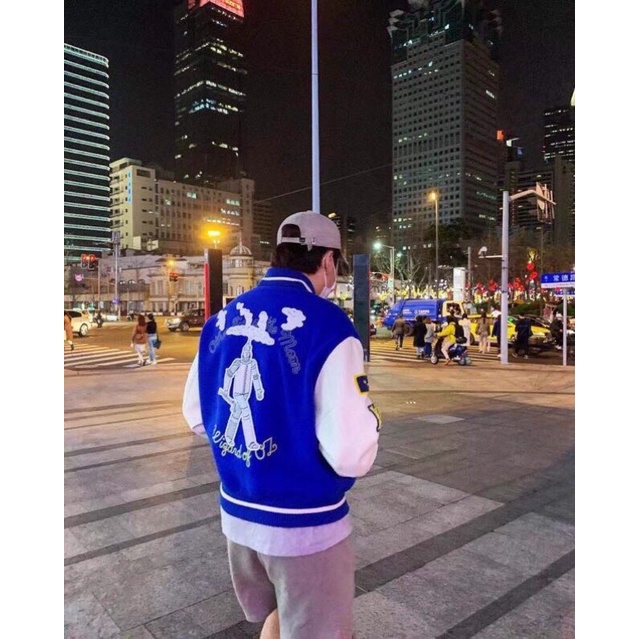 Áo khoác bomber unisex LV Louis Vuitton thời trang thu đông 2021