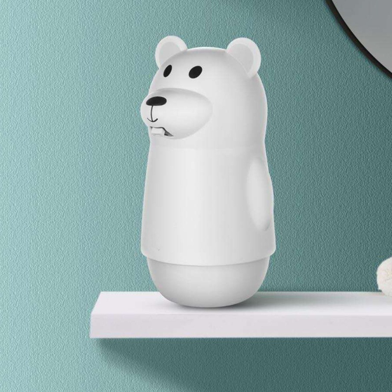 Máy Tạo Bọt Xà Phòng Rửa Tay Tự Động Hình Gấu Trúc Hoạt Hình Sạc USB