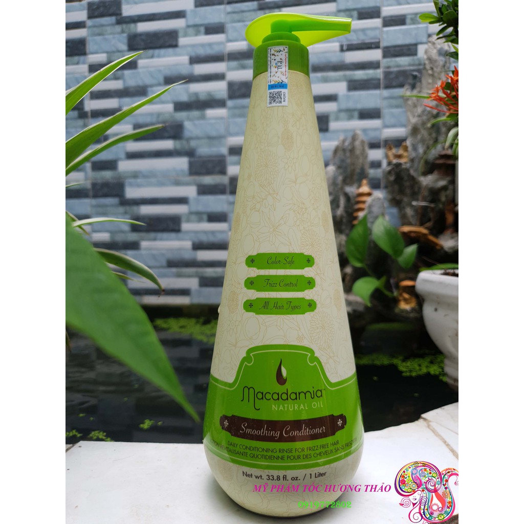 Bộ Dầu Gội Xả Dưỡng Ẩm Siêu Mượt Macadamia Smoothing Shampoo USA (1000ml)