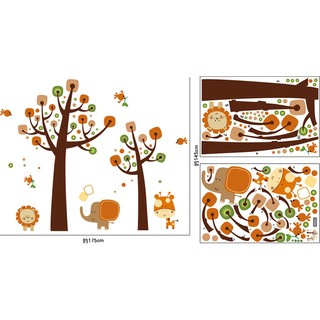 Tranh DECAL vườn thú của bé