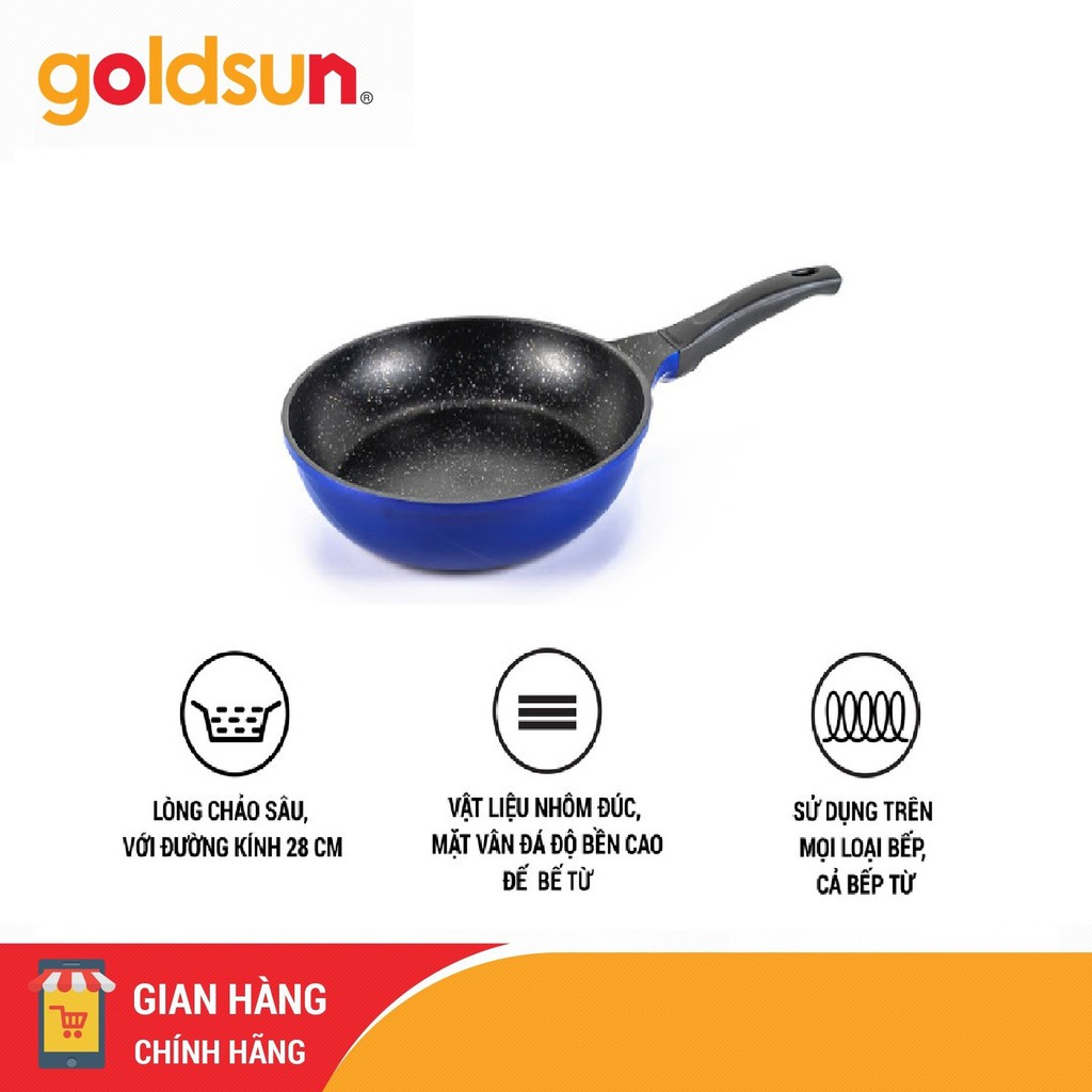 Chảo chống dính Goldsun DP-GD1028-IH(B)