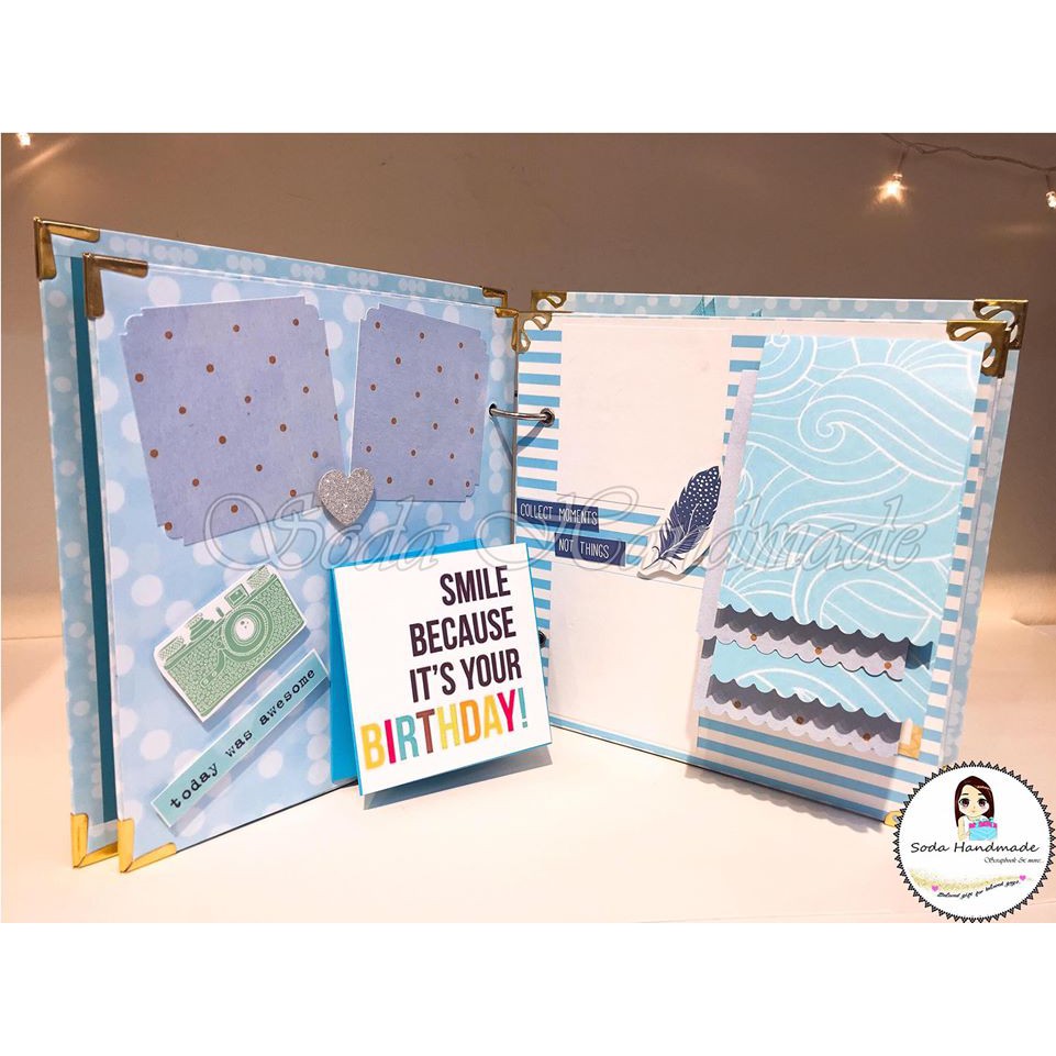 [Album ảnh Handmade] Birthday  Scrapbook - Album Sinh nhật