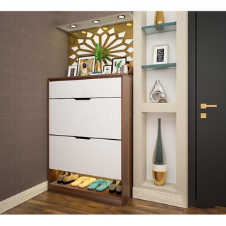 Tủ giày thông minh loại lớn 2 lật 1 ngăn kéo - Đã lắp đặt sẵn