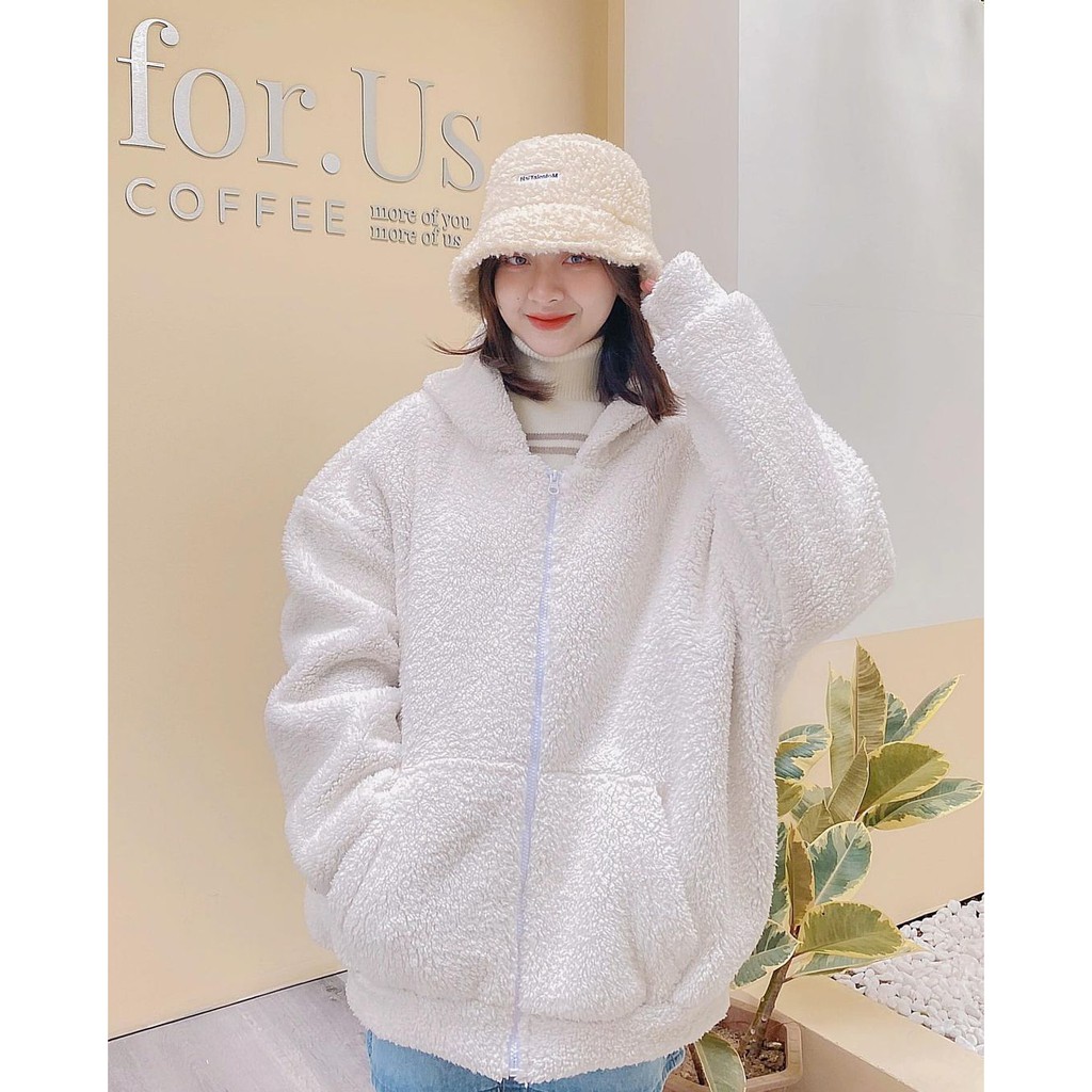 Áo khoác lông cừu có mũ FIINTASY ENT.666 - Made by Fiin | BigBuy360 - bigbuy360.vn