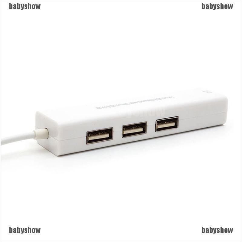 Bộ chuyển đổi mạng từ USB 2.0 sang mạng LAN/RJ45 có 3 cổng USB 2.0 tiện dụng | BigBuy360 - bigbuy360.vn