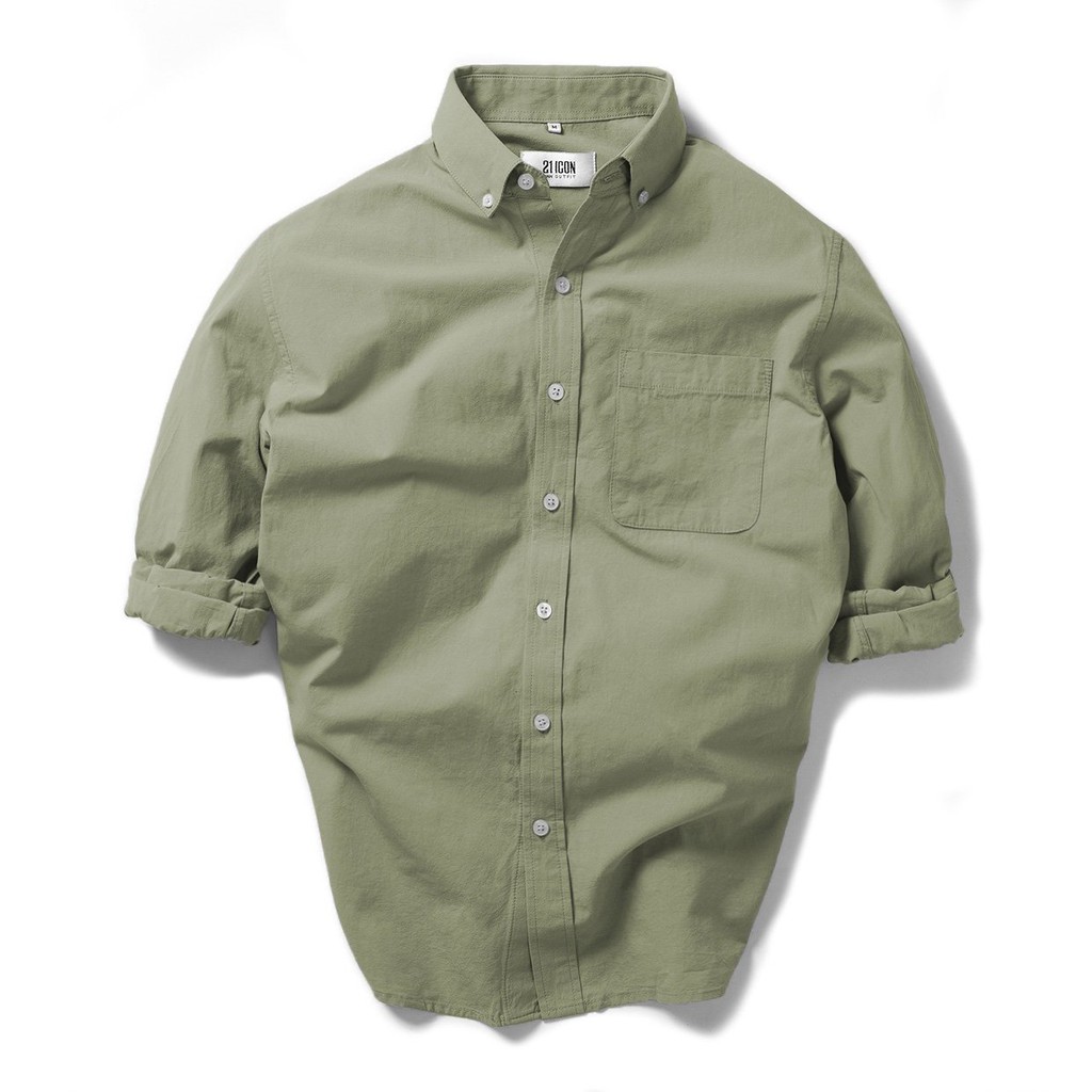 Áo sơ mi nam DOUBLE'D tay dài trơn SE2XR