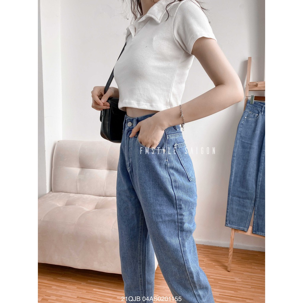 Quần jean baggy nữ lưng cao (không co giãn), quần bò D146 N146 form đẹp ulzzang nữ VM STYLE 22QJB03AS1402 | BigBuy360 - bigbuy360.vn