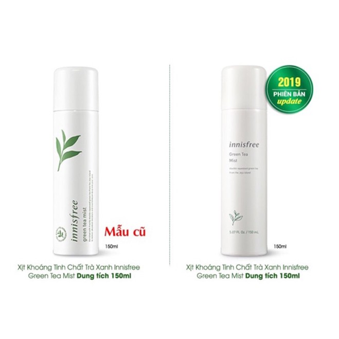 Xịt Khoáng Trà Xanh Innisfree Green Tea Mist 2019