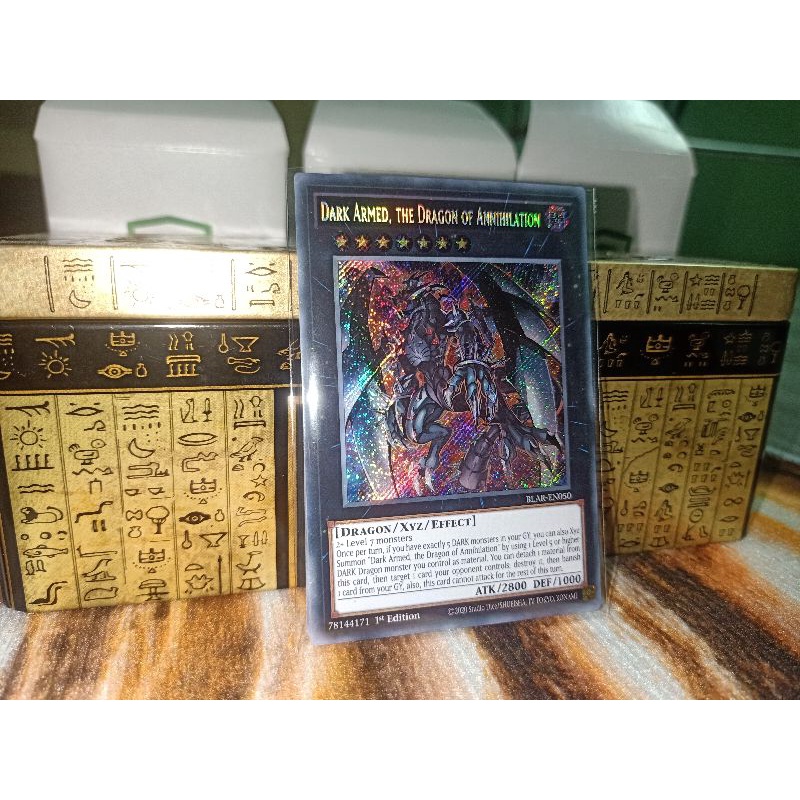 thẻ bài: Dark Armed, the Dragon of Annihilation - BLAR-EN050 - Secret Rare 1st Edition