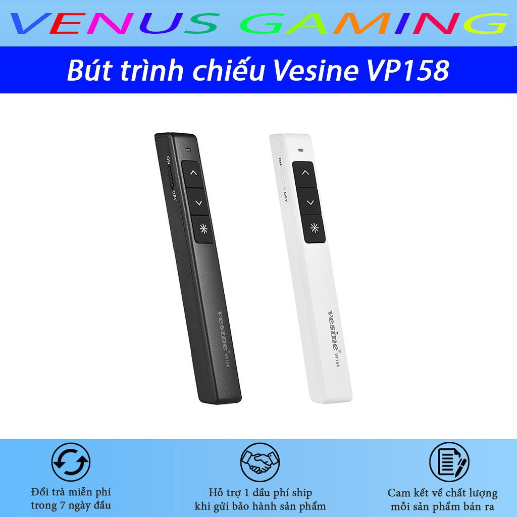 Bút trình chiếu Vesine VP158 - Hỗ trợ giảng dậy cực tốt - Bảo hành 12 tháng - Cam kết lỗi 1 đổi 1