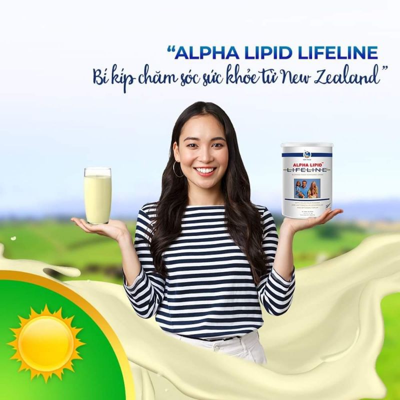 Sữa non ALPHA LIPID LIFELINE 450g _ Tặng kèm ly lắc sữa