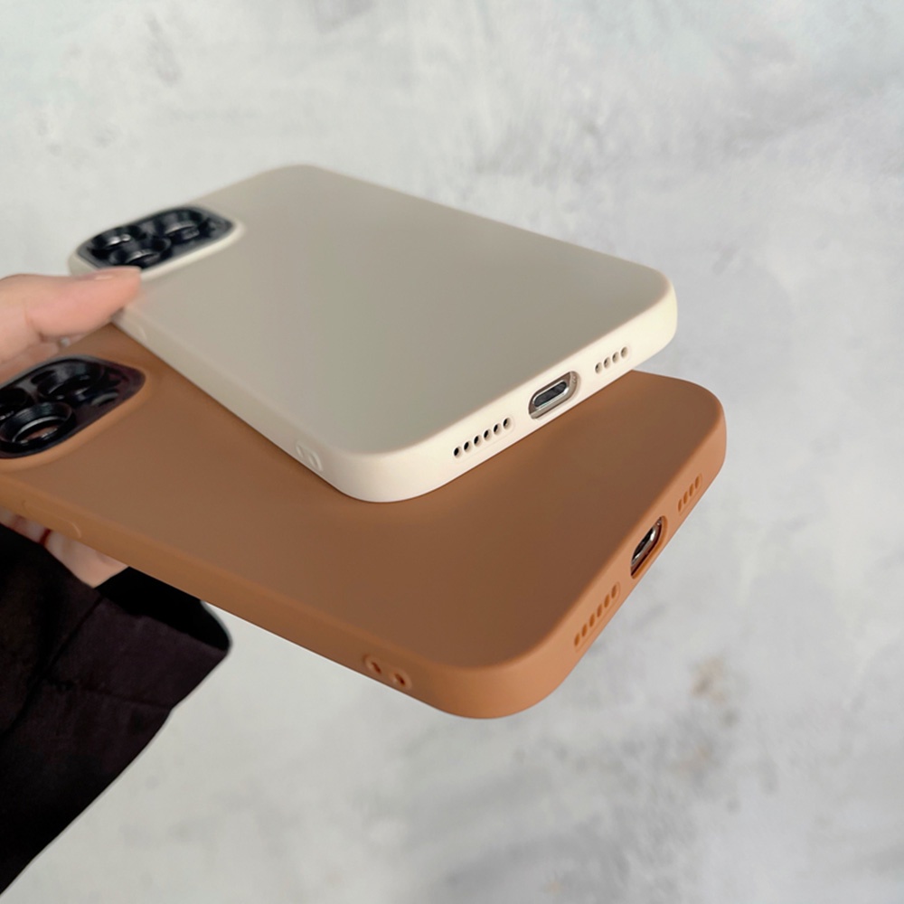 Ốp Điện Thoại TPU Mềm Chống Sốc Màu Kẹo 2 Trong 1 Cho IPhone 11 12 13 14 Pro Max X XR 7 8 Plus