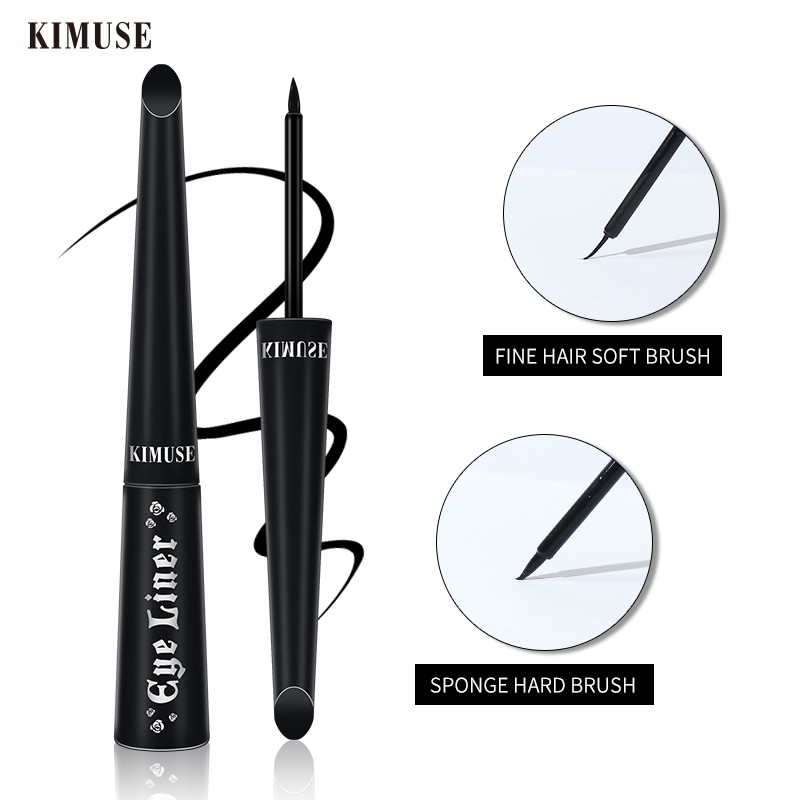 Bút kẻ mắt nước KIMUSE màu đen siêu đậm chống nước lâu trôi dễ dùng 13g | BigBuy360 - bigbuy360.vn