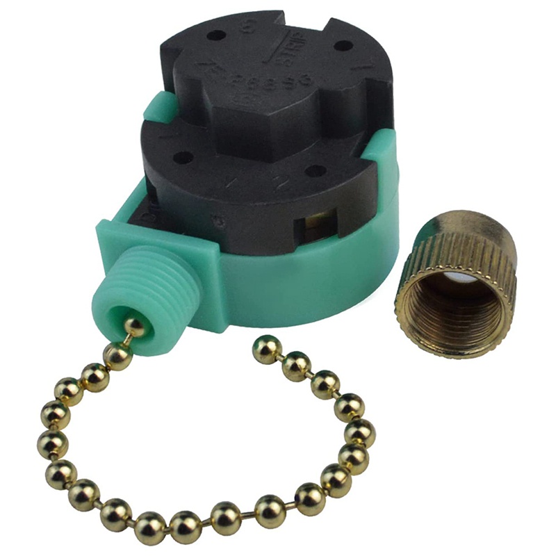 Set 3 Công Tắc Quạt Trần 3 Tốc Độ 4 Dây ZE-268S6