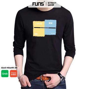 Áo thun nam FUNS Áo dài tay nam mã TT53 form rộng thể thao dài tay đẹp mùa thu đông
