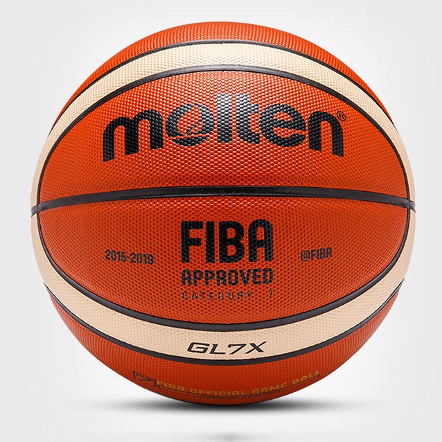 Banh bóng rổ da Molten GL7X - Quả bóng rổ số 7 - Bóng rổ cho sân ngoài trời và trong nhà - Bóng rổ chính hãng