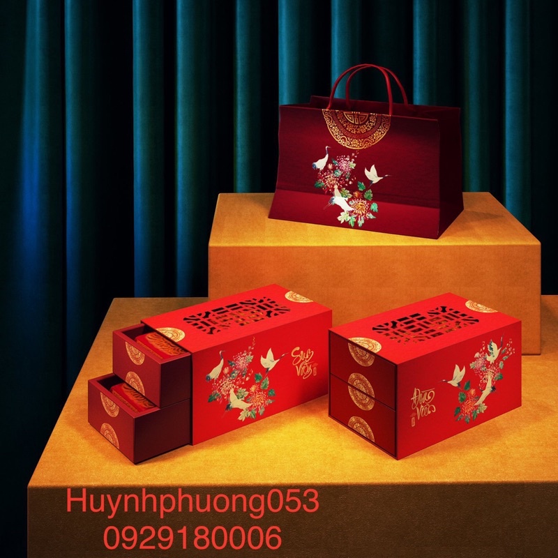 ❤️Hot 2022❤️ Hộp trung thu 4 bánh 150g - 250g cao cấp