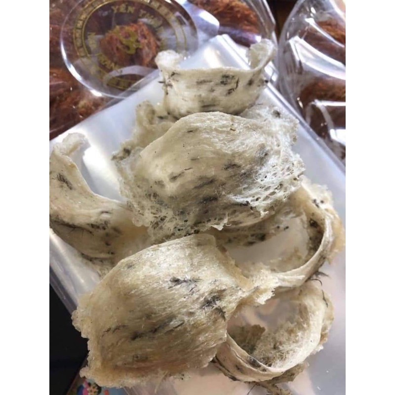 100g yến tổ thô nguyên chất- tặng kèm nhíp nhặt, táo đỏ, hạt chia và đường phèn | BigBuy360 - bigbuy360.vn