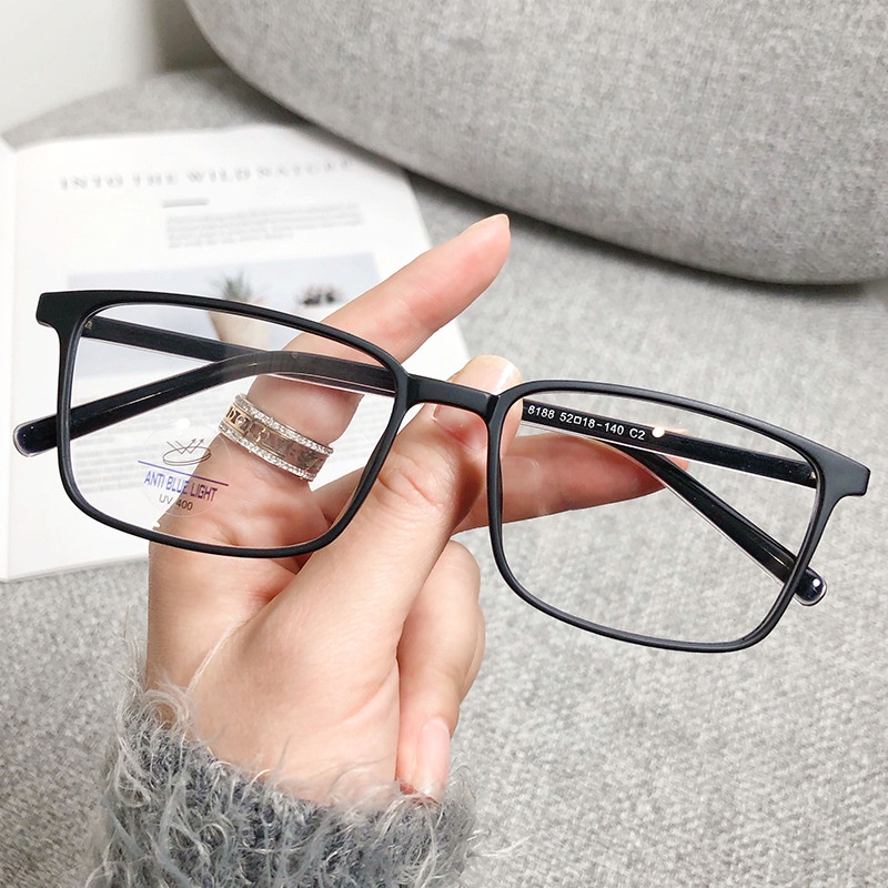 Mắt kính giả cận VIENDO gọng vuông tròng đổi màu chống ánh sáng xanh/ tia UV màu sắc thời trang cho nam nữ