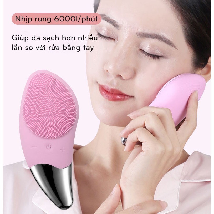 Máy rửa mặt massage nâng cơ XPX7 silicon mềm chống nước RM03. Mua 2 giảm 10% Fllow shop 20k