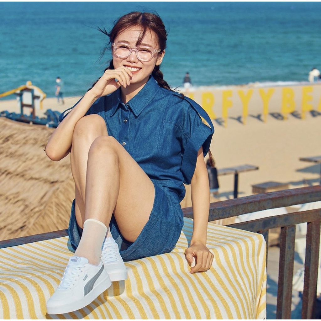 Giày thể thao PUMA SKYE CLEAN METALLIC CHÍNH HÃNG bill Hàn