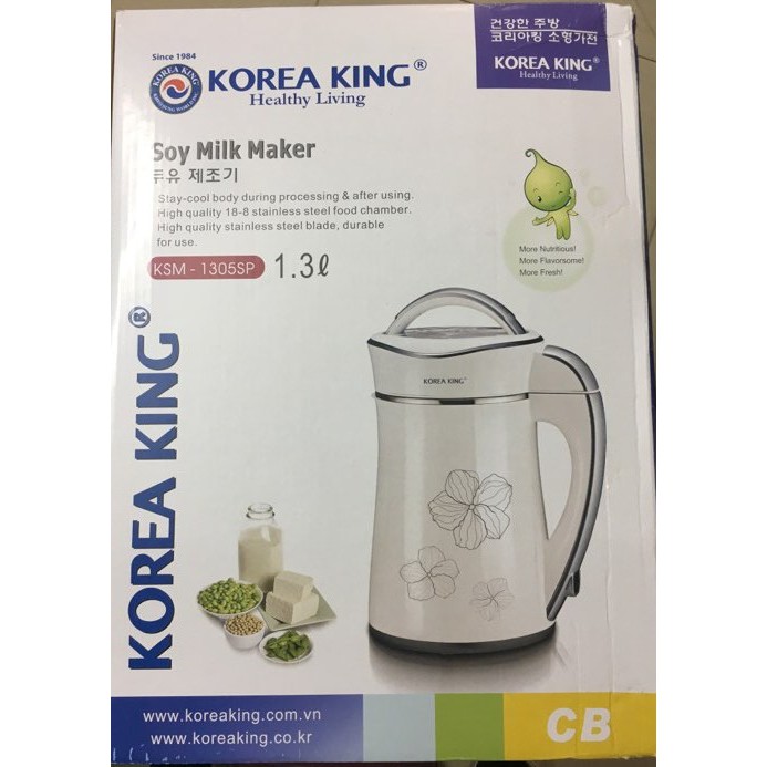 Máy làm sữa đậu nành 2 lớp Korea King Hàn Quốc KSM - 1305SP