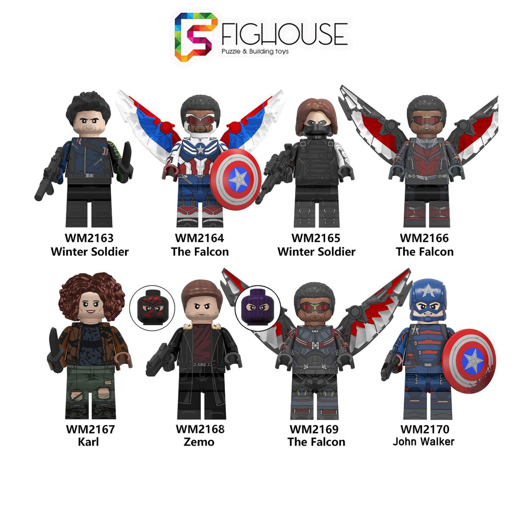 Xếp Hình Minifigures The Falcon , Winter Soldier - Đồ Chơi Lắp Ráp non-lego WM6117 [A11]