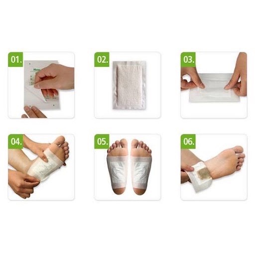 10 Miếng Dán Thải Độc Chân Thái Lan Detox Lanna Foot Patch