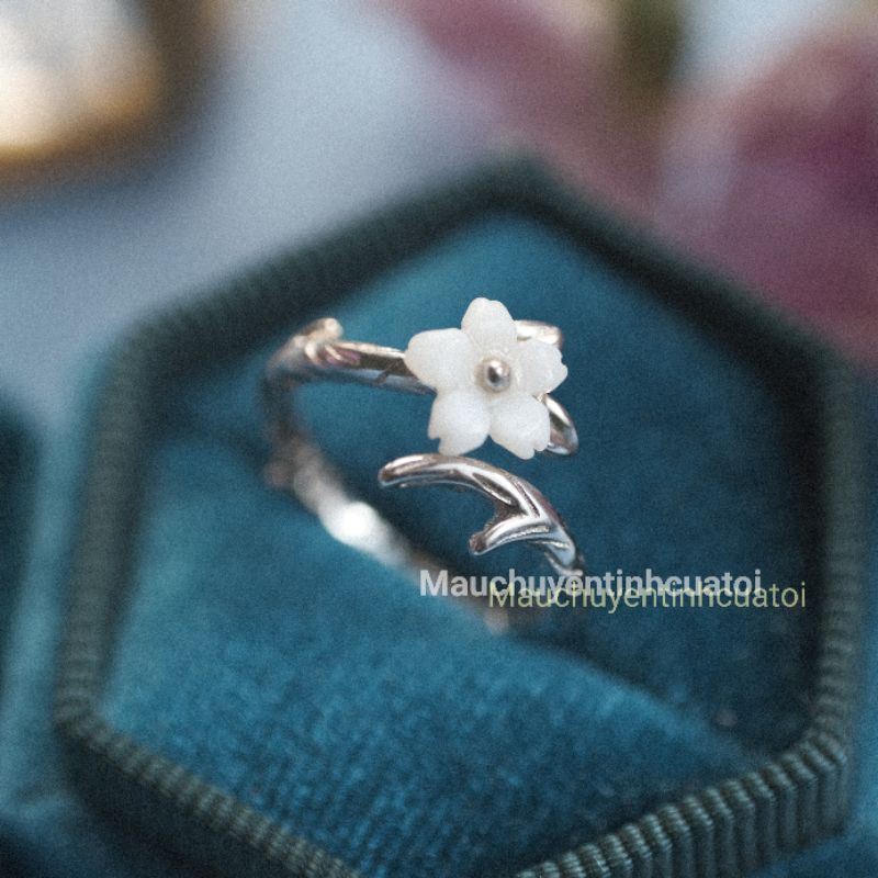 Nhẫn bạc Thanh mai trúc mã- Nhẫn bạc S925 cặp đôi - Tặng Fullbox   - Mẩu chuyện tình của tôi