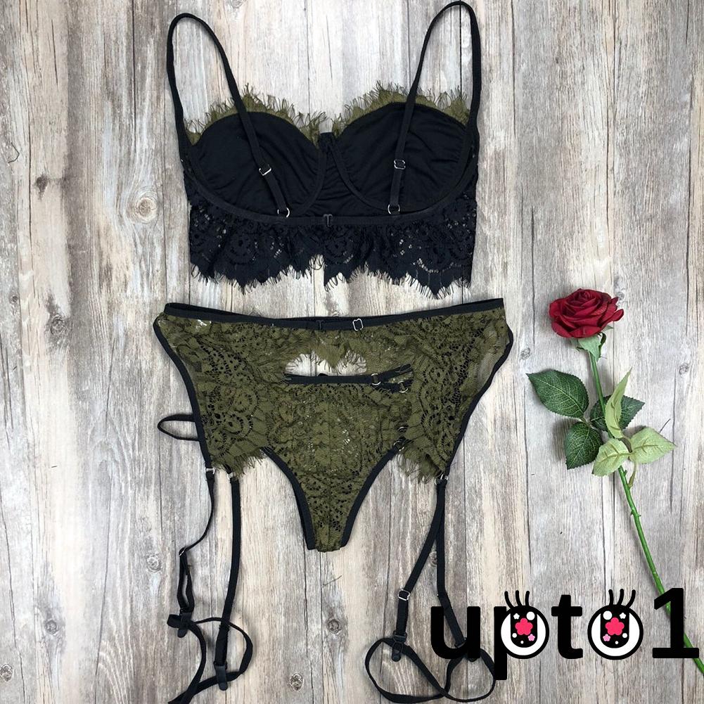 Set nội y ngủ với áo lót kèm quần dây gợi cảm dành cho nữ | BigBuy360 - bigbuy360.vn