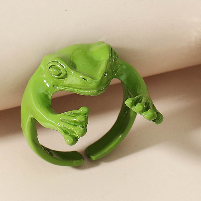 Nhẫn Thời Trang Nam Nữ Tạo Hình Chú Ếch Độc Đáo