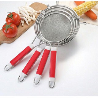 Rây lọc bột cháo, trái cây, thức ăn dặm cho bé cán đỏ size 15,5cm. Siêu chắc siêu bền