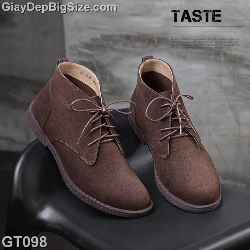 Giày Boot  Chukka-Desert, giày cổ cao big size cỡ lớn EU:45-46 cho nam chân thon cân đối