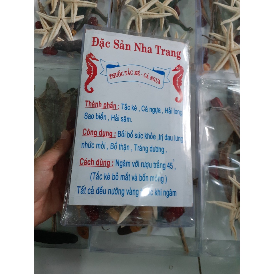 10 con sao biển khô dùng ngâm ruou/trang trí