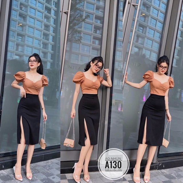 Áo kiểu nhún bigsize 55kg-85kg