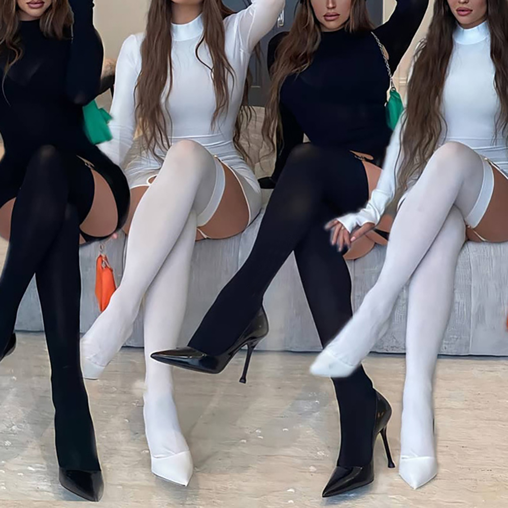 váy body Tay Dài Kèm Vớ Da Xuyên Thấu | BigBuy360 - bigbuy360.vn