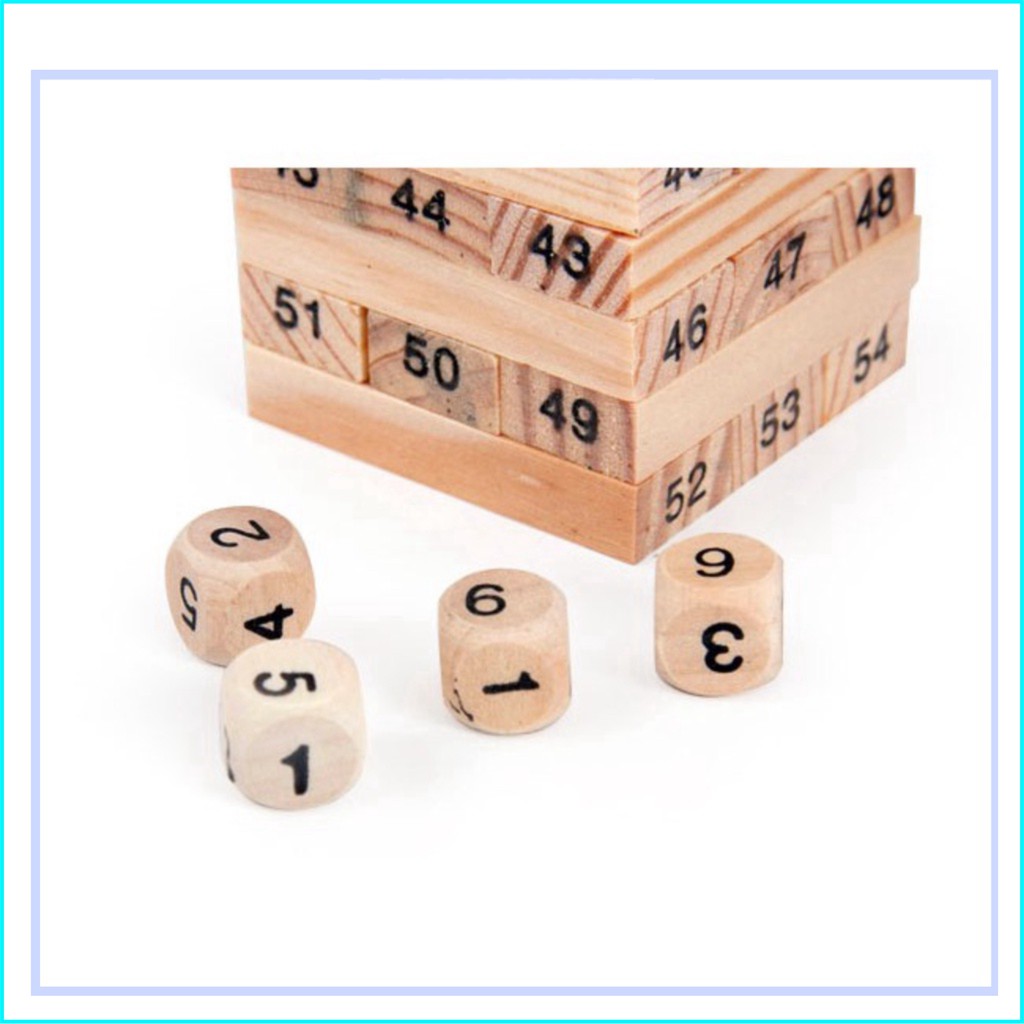 Bộ Trò Chơi Rút Gỗ To + Nhỏ 54 Thanh