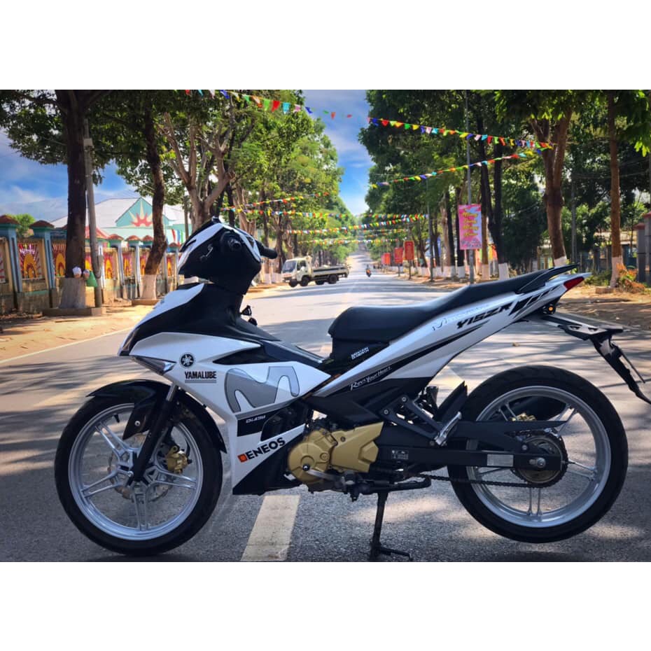 Tem trùm exciter 150 movistar trắng đen, tem exciter 150, team trùm exciter 150, tem xe exciter 150, team trùm ex 150, t