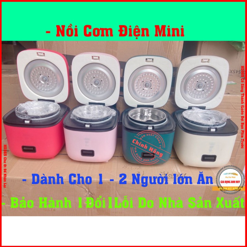 Nồi Cơm Điện Đa Năng Mini JIASHI 0.8L Nấu Cháo, Hầm xương, Nồi Hấp, Hàng Nội Địa Trung Cao Cấp - HD365