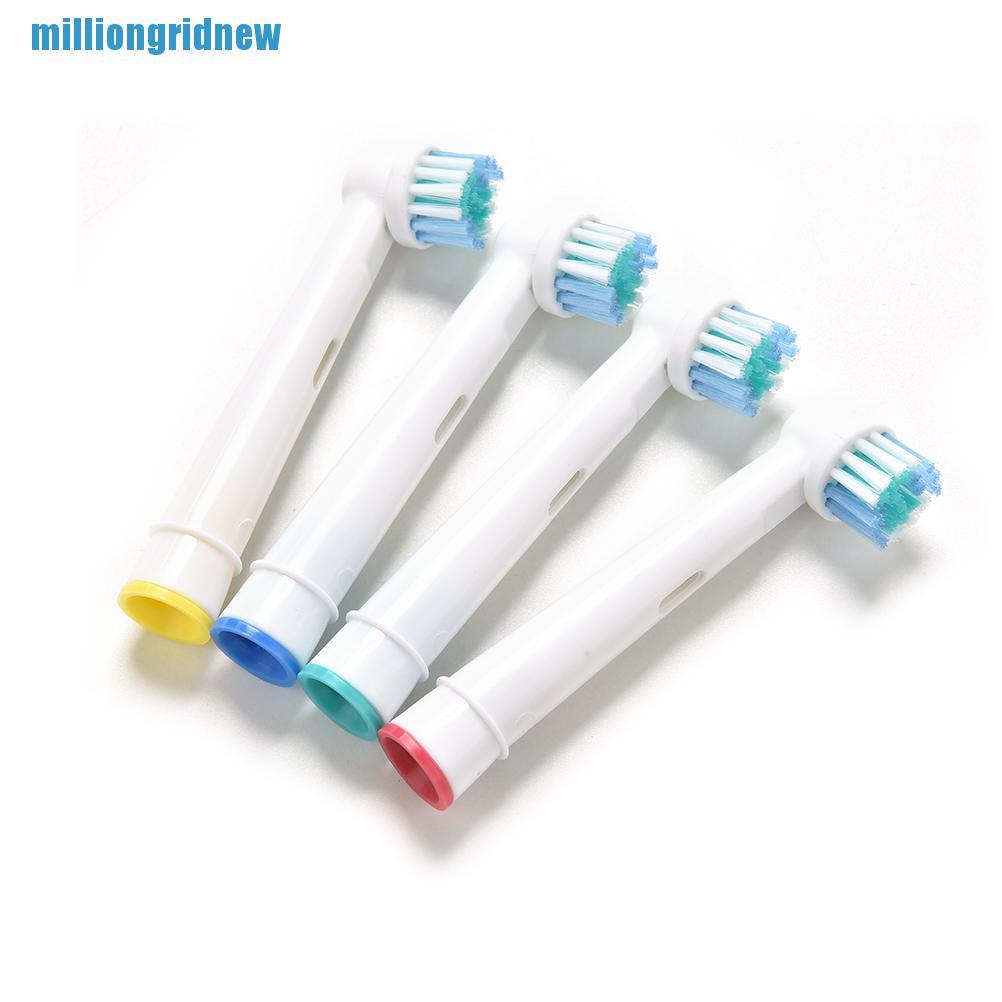 4 Đầu Thay Bàn Chải Đánh Răng Điện EB17-4 Braun Oral B Màu Trắng