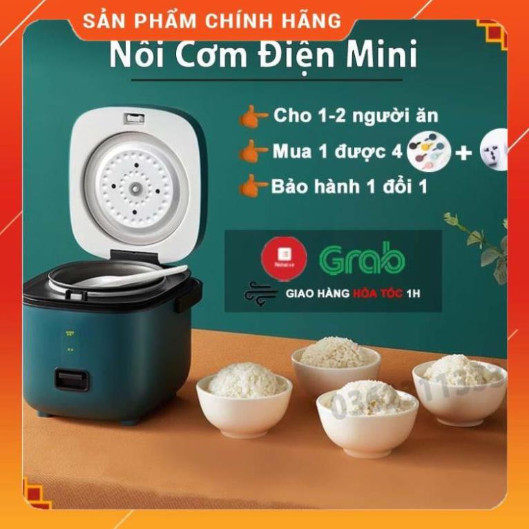 Nồi Cơm Điện Đa Năng Mini JIASHI 0.8L Nấu Cháo, Hầm xương, Nồi Hấp ---Nhanh Chóng, Tiện Ích