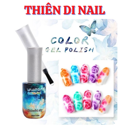Top loang Vinimay 15ml, gel tạo loang chuyên dụng Thiên Di Nail